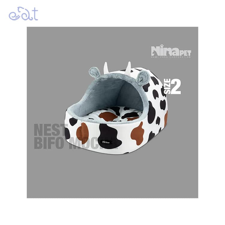 جای خواب سگ و گربه مدل لانه بیفو موکا برند نیناپت NinaPet (سایز 2) — تصویر ۲