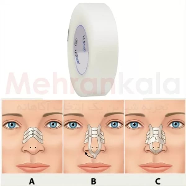 چسب لیفت بینی مدل Transpore بسته 1 عددی — تصویر ۲