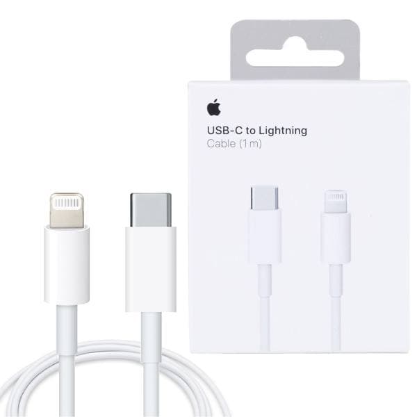 کابل شارژ اپل مدل USB-C به لایتنینگ طول 1 متر