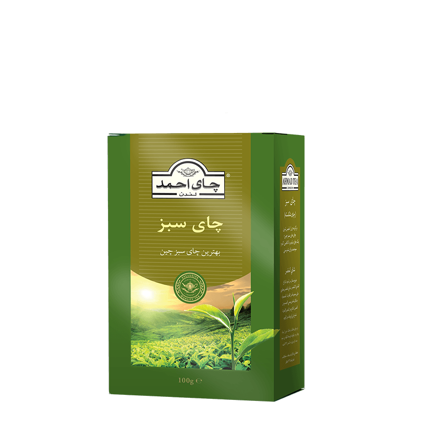 چای سبز خالص 100 گرمی احمد