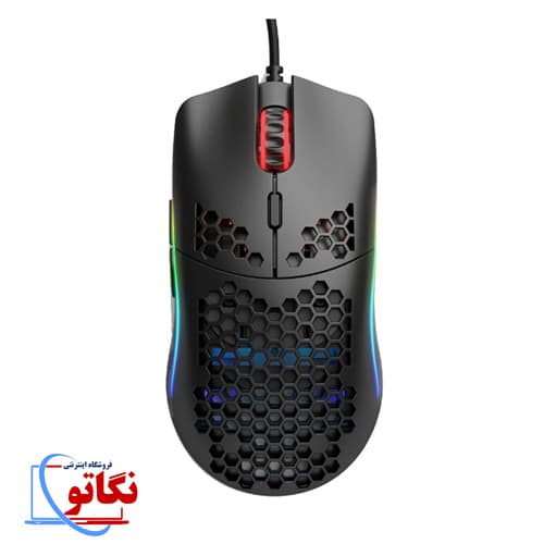 ماوس بازی گلوریس رنگ مشکی براق Model D Minus
