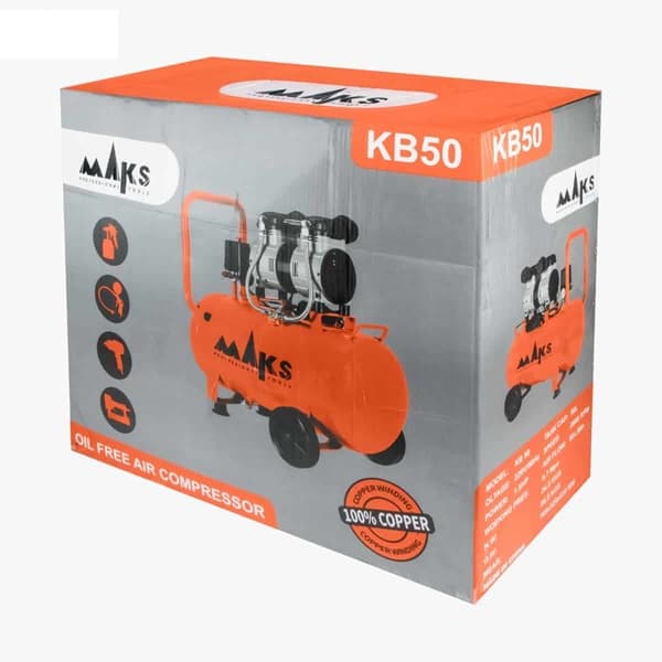 کمپرسور باد 50 لیتری سایلنت مکس مدل KB50 — تصویر ۲