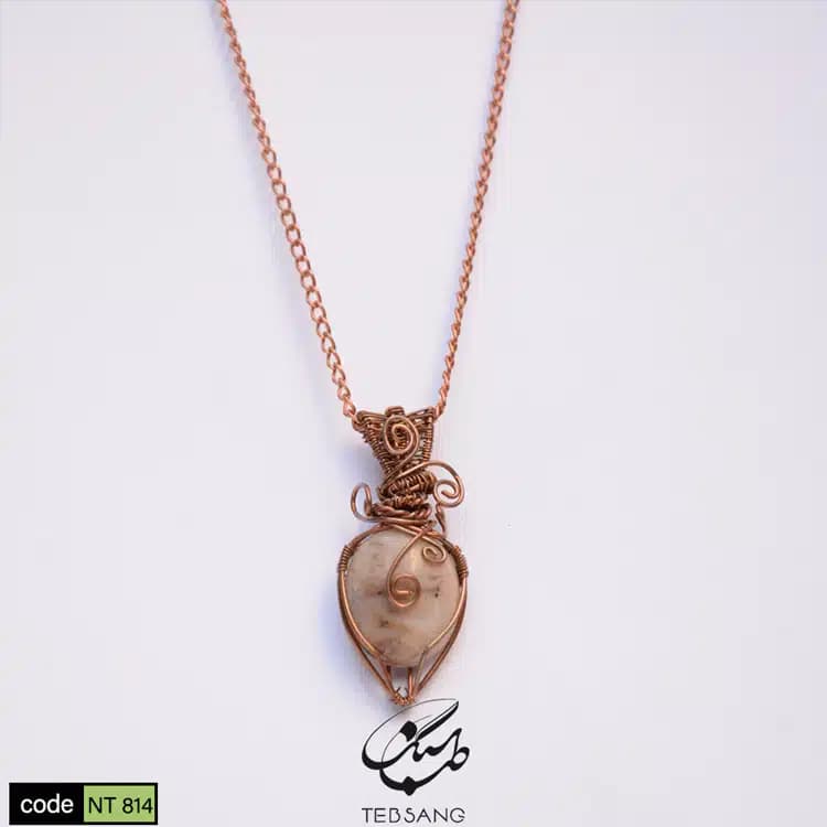 گردنبند زنانه سنگ عقیق NT-814