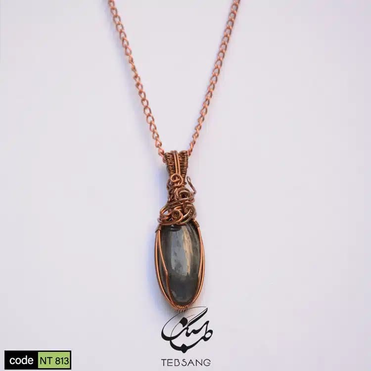 گردنبند زنانه سنگ لابرادوریت NT-813