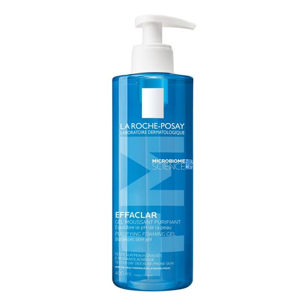 فوم ژل شستشوی صورت لاروش پوزای مدل Effaclar مناسب پوست چرب و حساس حجم 400 میل