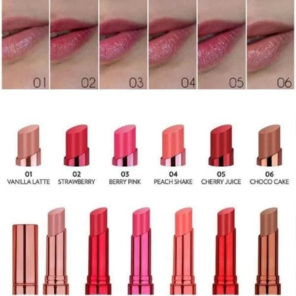 تینت لب جامد گلدن رز مدل رایحه توت صورتی GLOW KISS 03 — تصویر ۲