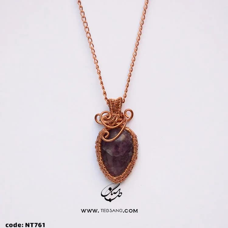 گردنبند زنانه سنگ آمیتیست NT-761