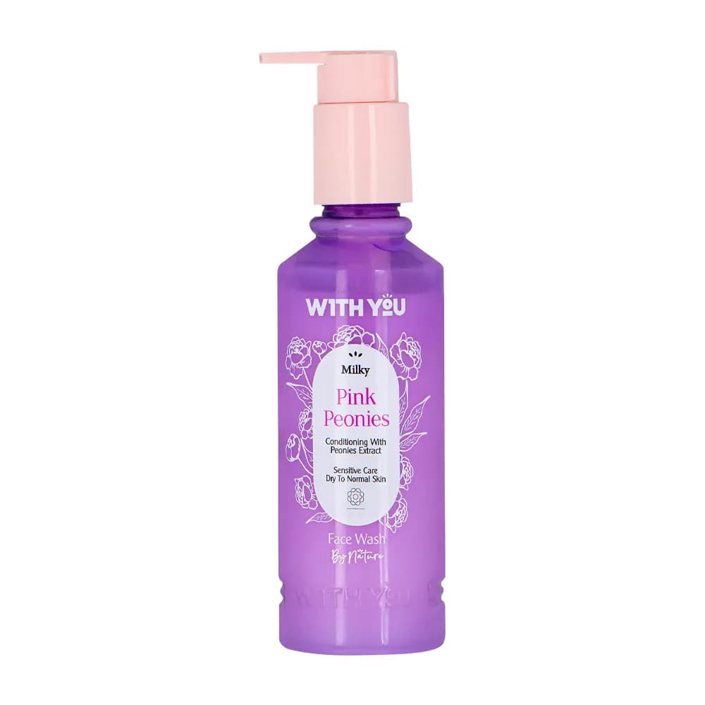 شوینده صورت کرمی پینک پیونی ویت یو حجم 200ml — تصویر ۴