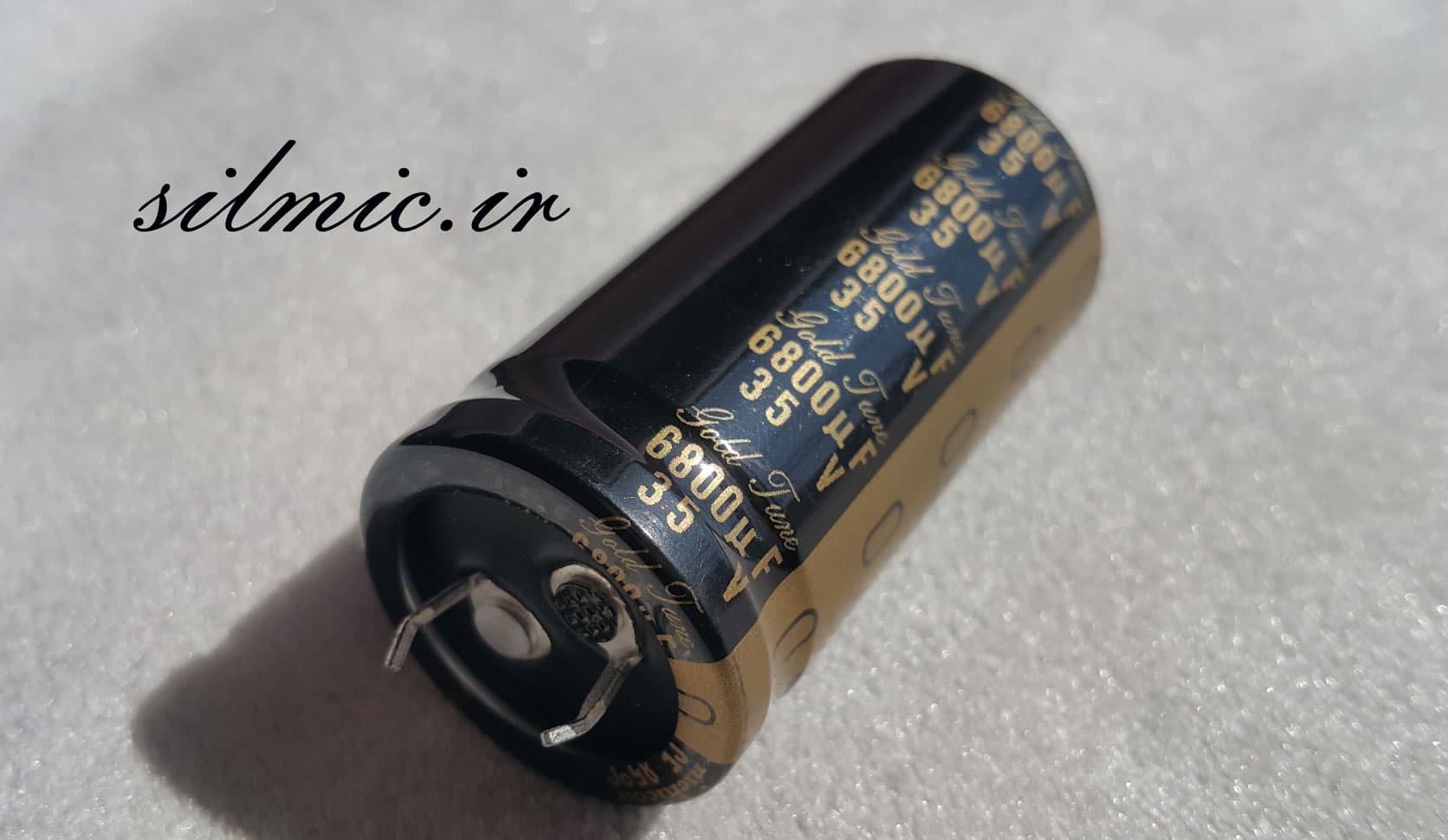 خازن های گرید صوتی 6800 میکرو فاراد 35 ولت NICHICON سری KG Gold Tune