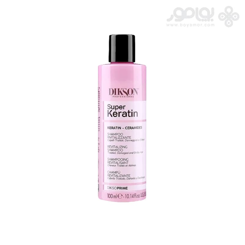 شامپو احیا کننده دیکسون پرایم مدل SUPER KERATIN حجم 100 میل