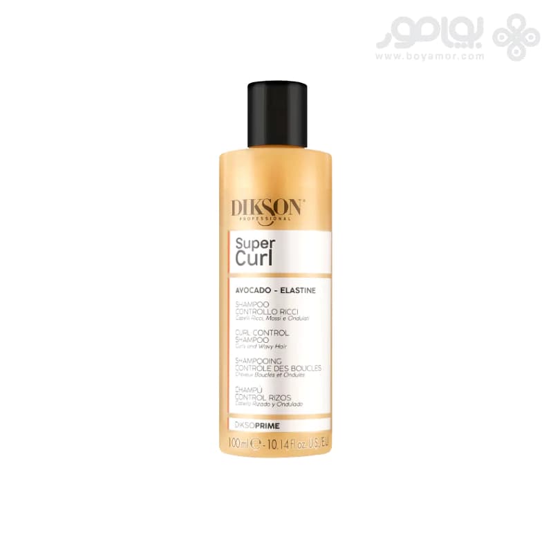 شامپو موهای فر دیکسون پرایم مدل SUPER CURL حجم 100 میل