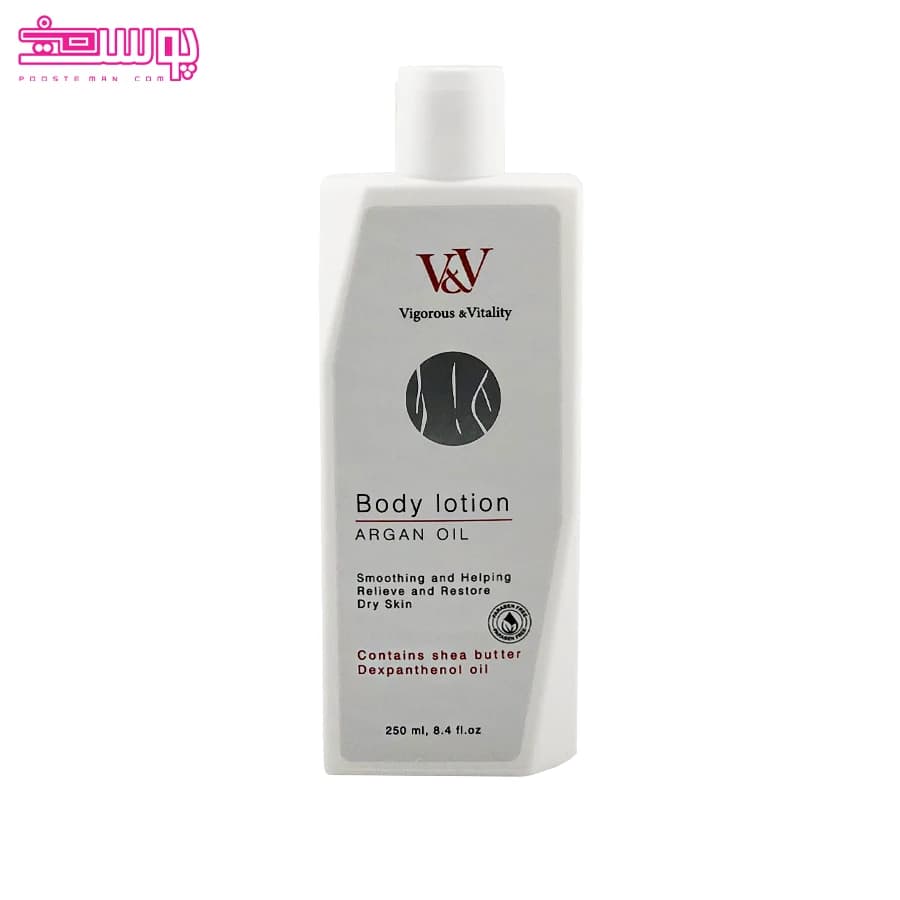 لوسیون بدن وی اند وی حاوی روغن آرگان حجم 250ml