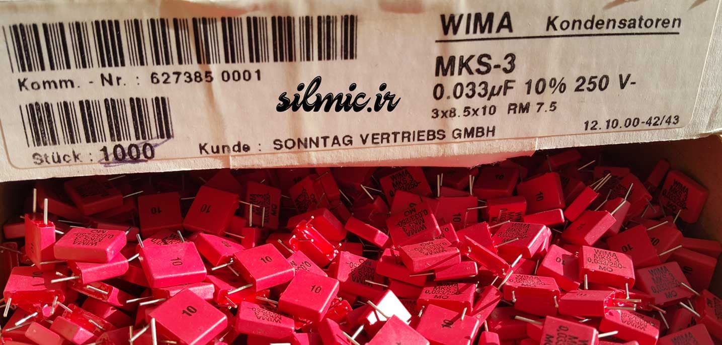 خازن 15 نانو فاراد 100 ولت WIMA آلمان سری MKS3 مناسب بای پس و کوپلاژ — تصویر ۱۲