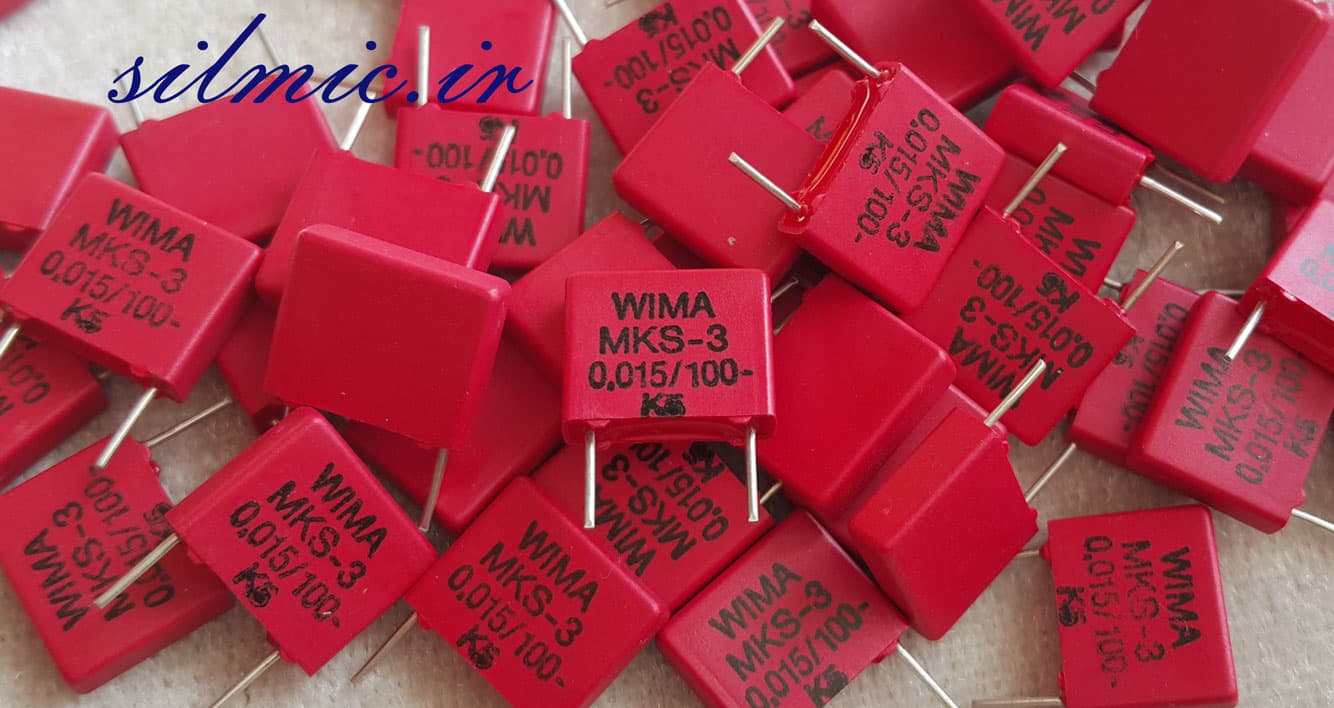 خازن 15 نانو فاراد 100 ولت WIMA آلمان سری MKS3 مناسب بای پس و کوپلاژ — تصویر ۲