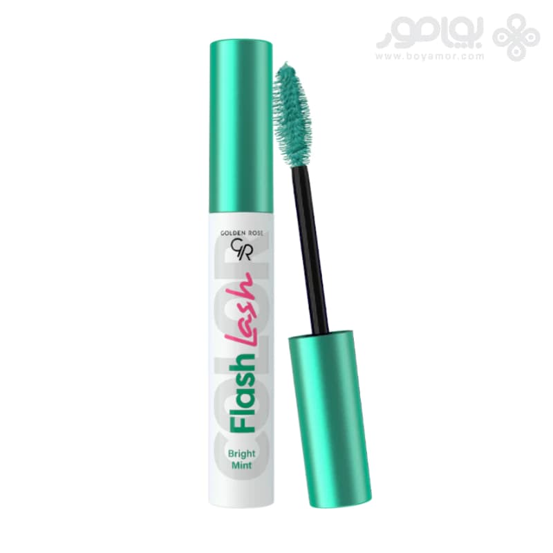 ریمل رنگی گلدن رز مدل FLASH LASH رنگ BRIGHT MINT حجم 9 میل