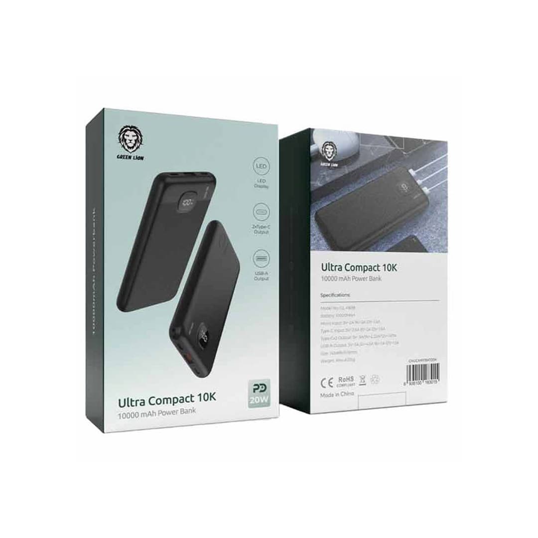 پاوربانک گرین لاین مدل COMPACT ظرفیت 20000 میلی آمپر — تصویر ۲