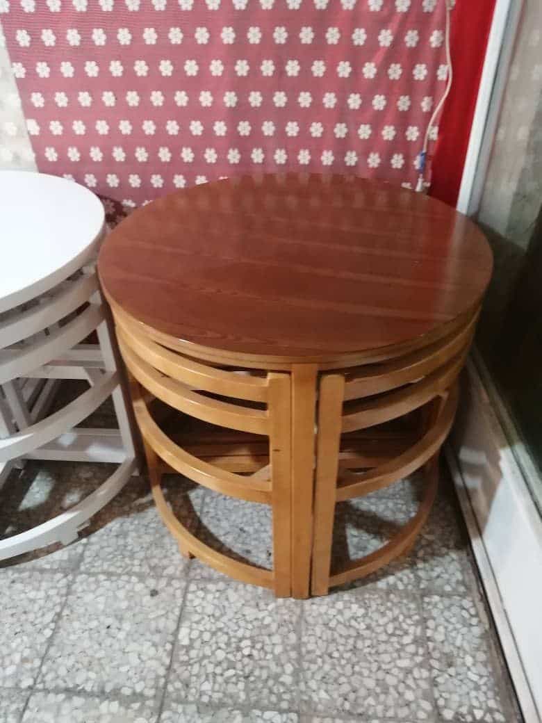 میز و صندلی کمجا با چوب 4 نفره کد5845