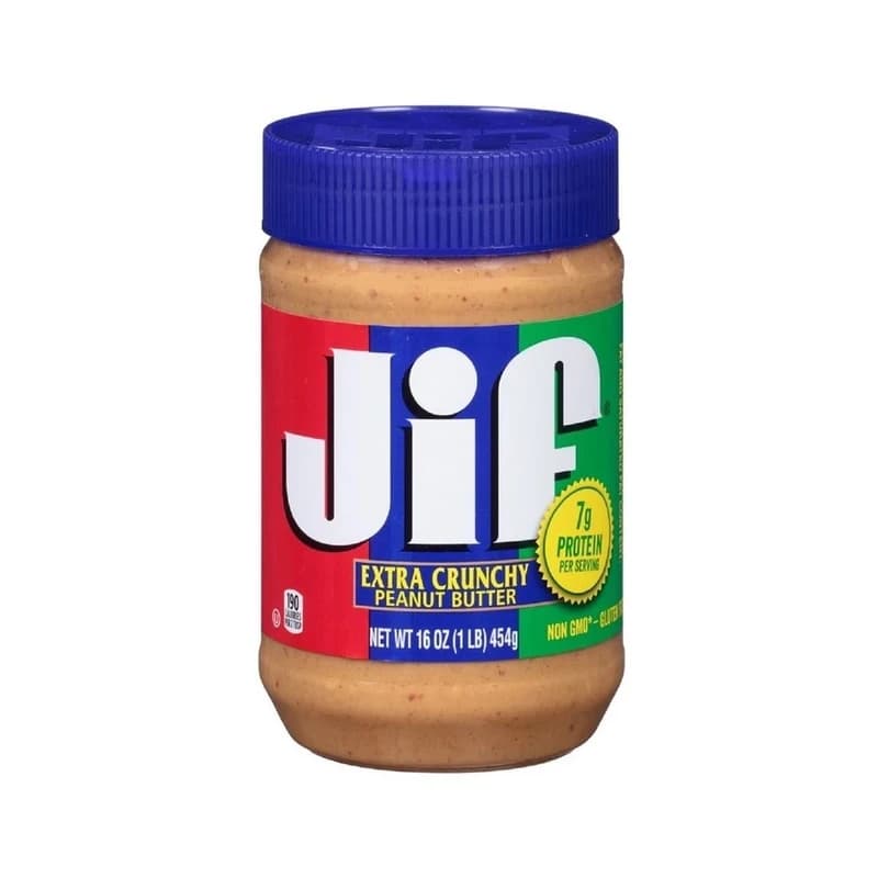 کره بادام زمینی کرانچی جیف JIF واردات و اصل – 454 گرم(am)