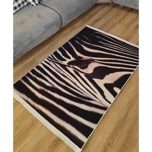 فرشینه مخمل تُرک طرح پوست گورخری ( پس کرایه )