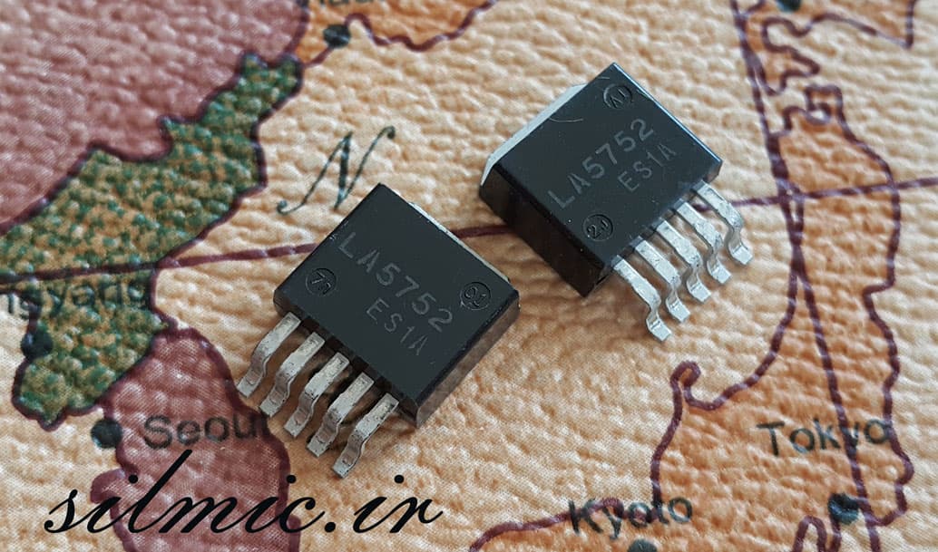 آی سی رگولاتور سوئیچینگ LA5752 ساخت SANYO خروجی 5 ولت 3 امپر