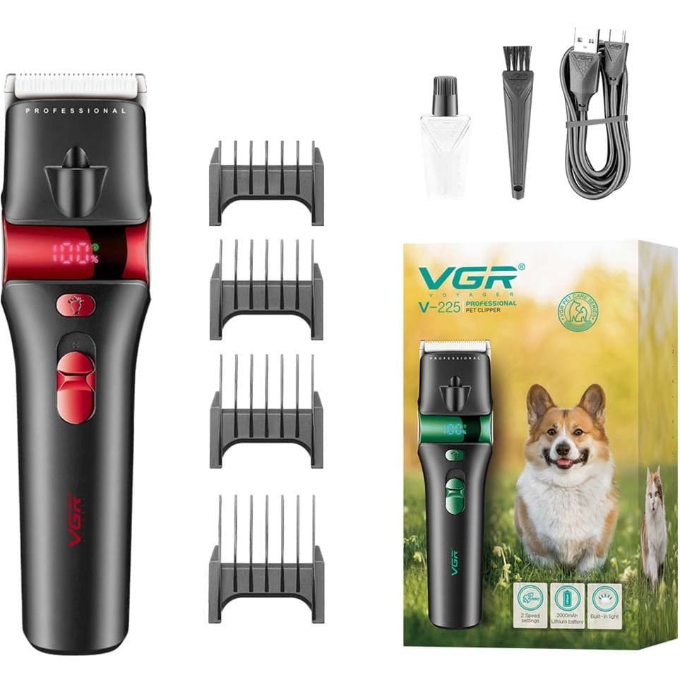 ماشین اصلاح موی حیوانات وی جی آر مدل VGR V-225 اصل (am) — تصویر ۳