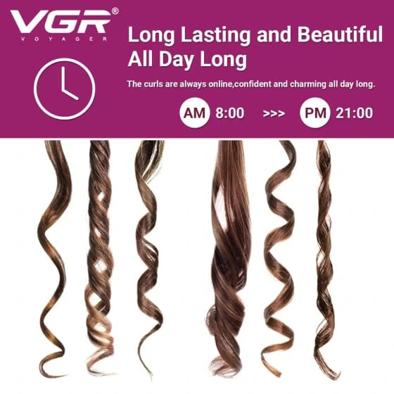 فر کننده مو وی جی آر مدل VGR V-528 با پوشش سرامیکی اصل (am) — تصویر ۳