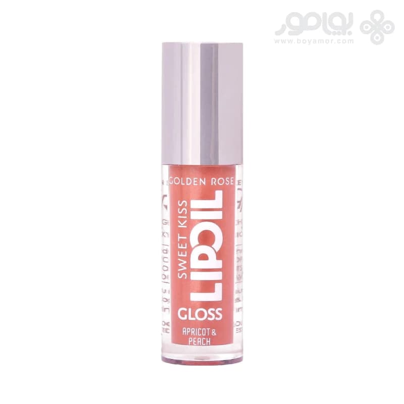 لیپ اویل براق گلدن رز مدل SWEET KISS شماره 02 رنگ APRICOT & PEACH