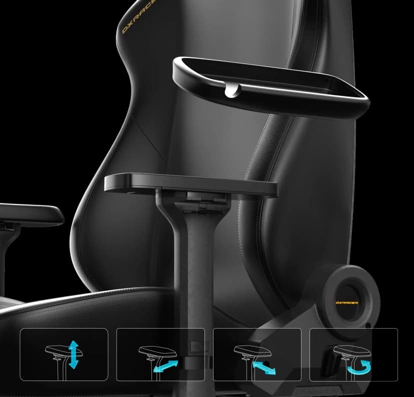 صندلی دی ایکس ریسر مدل Martian Series 2025 L Fabric Black — تصویر ۳