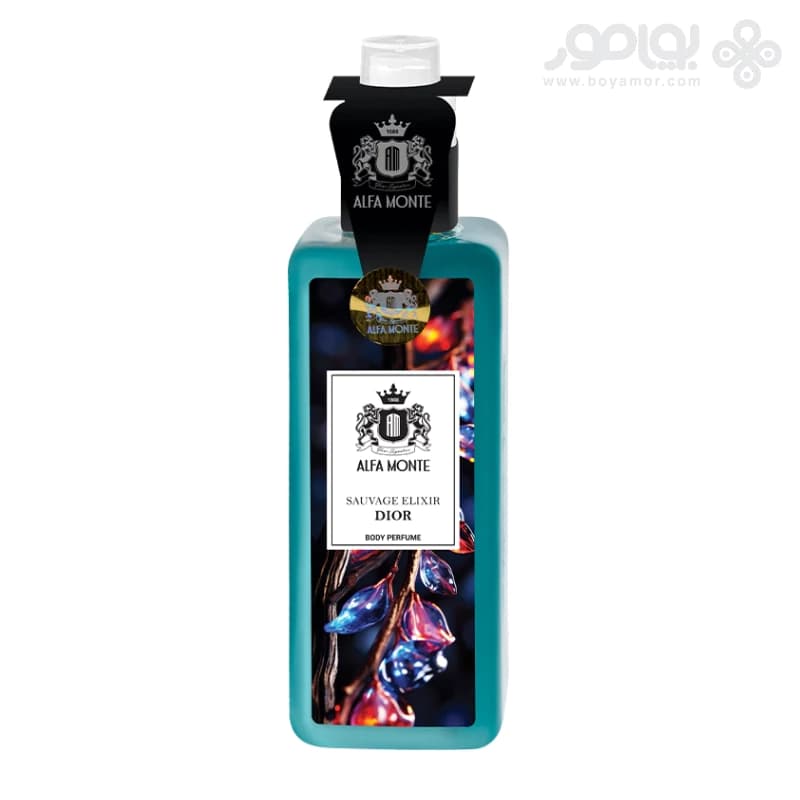 بادی اسپلش مردانه آلفا مونته رایحه SAUVAGE ELIXIR DIOR