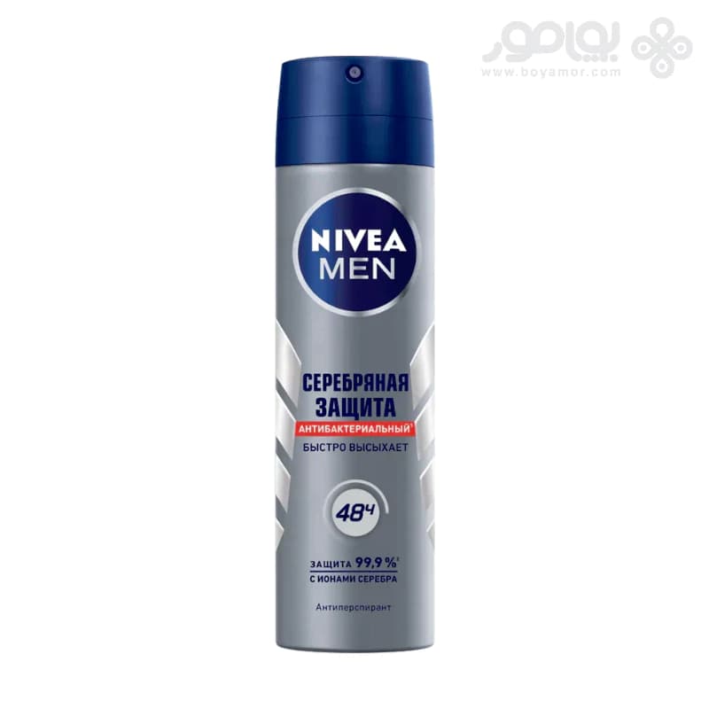 اسپری ضد تعریق و آنتی باکتریال مردانه نیوا مدل SILVER PROTECT