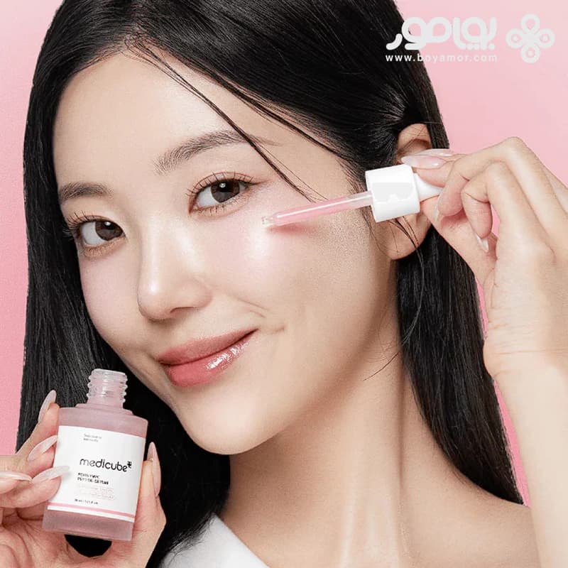 سرم جوانساز پپتید مدی کیوب مدل PDRN PINK — تصویر ۴