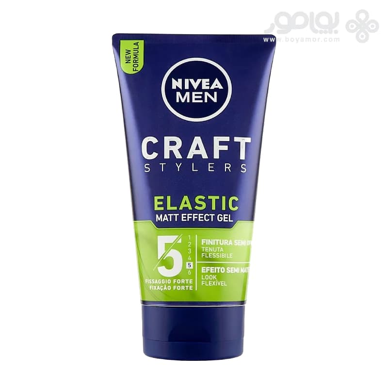 ژل مو نیوا سری CRAFT STYLERS مدل ELASTIC شماره 5 حجم 150 میل