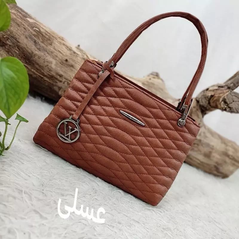 کیف زنانه مدل ال وی آویز عسلی