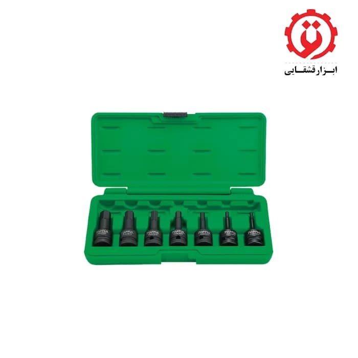 جعبه بکس 7 پارچه آلنی فشار قوی 1/2 تاپتول مدل GDAI0702 — تصویر ۴