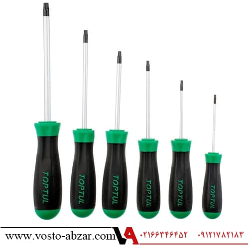 پیچ گوشتی جعبه ای ستاره ای 6 عددی تاپ تول مدل GAAE0610 — تصویر ۶