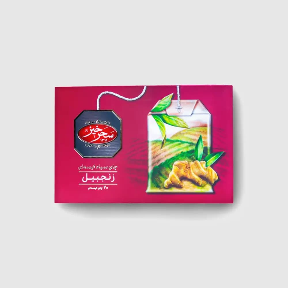چای سیاه کیسه ای زنجبیل