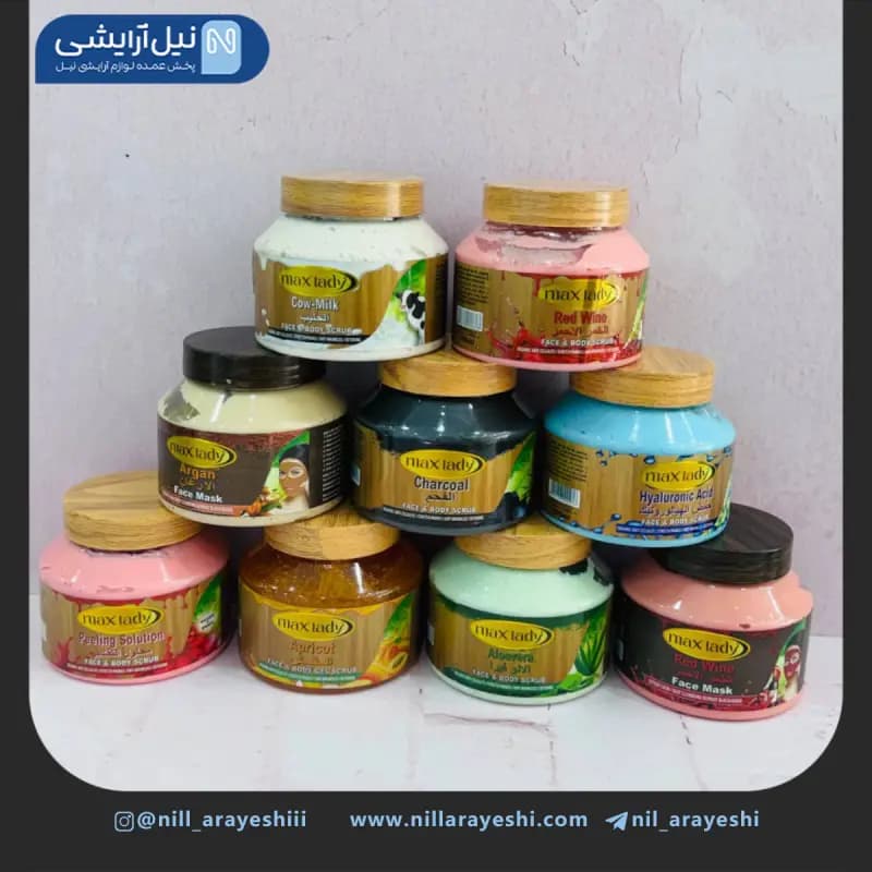 اسکراب شنی کاسه ای صورت و بدن مکس لیدی 300 میل394237