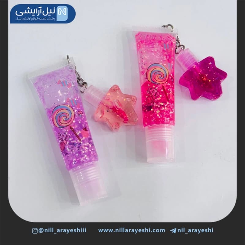 لیپ گلاس تیوپی گلیتری و شاین دار ریموکو کد R1826 — تصویر ۲