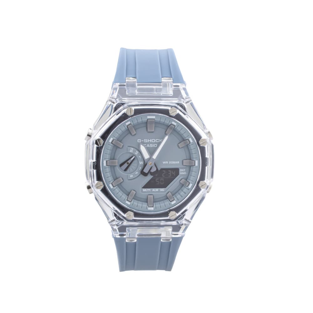 ساعت عقربه ای و دیجیتال جیشاک G-SHOCK با رنگ فیلی جذاب