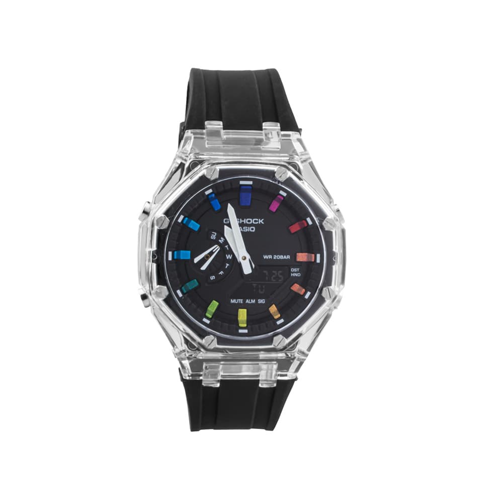 ساعت عقربه ای و دیجیتال جیشاک G-SHOCK با رنگ مشکی جذاب