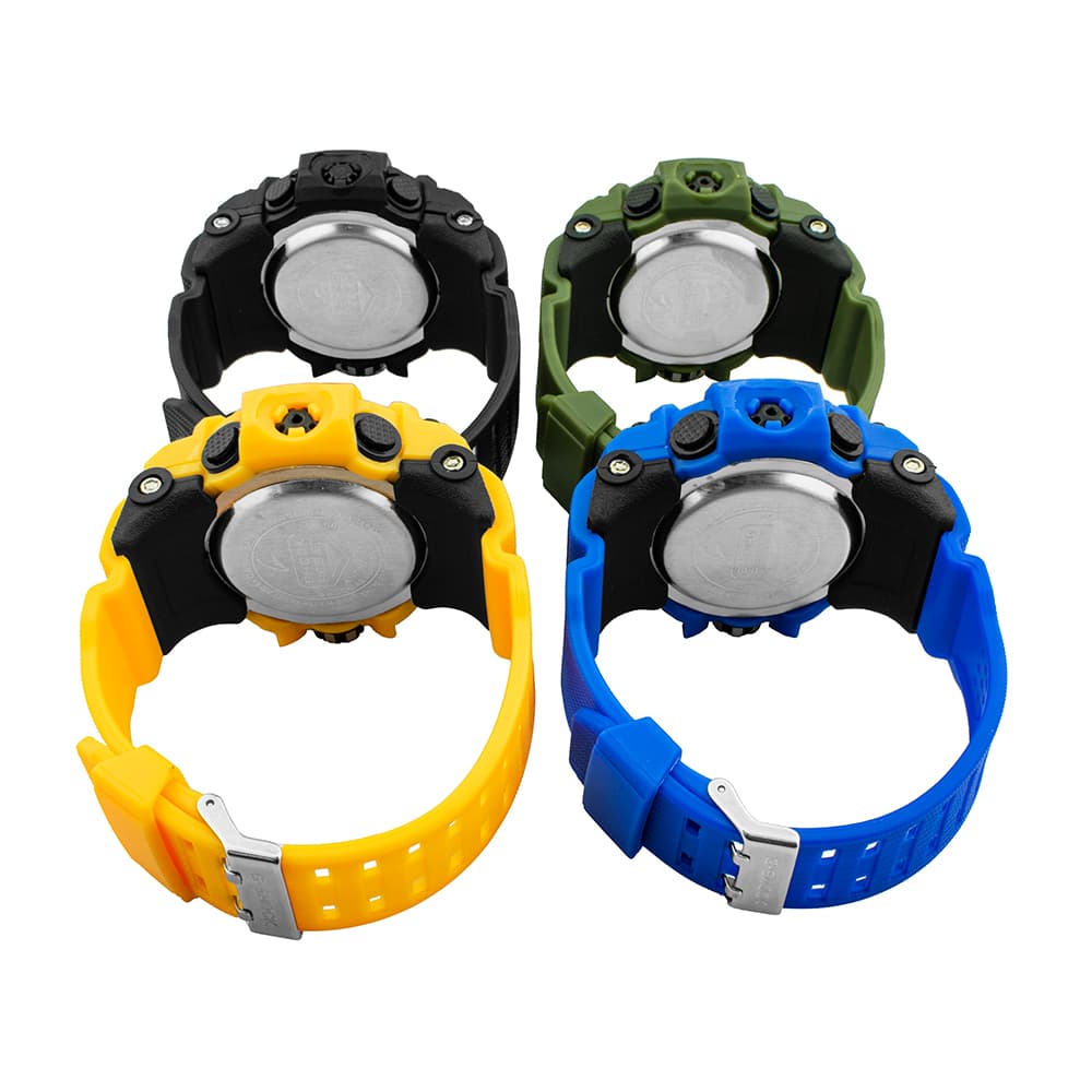 ساعت عقربه ای و دیجیتال کاسیو مدل G-SHOCK زرد — تصویر ۲
