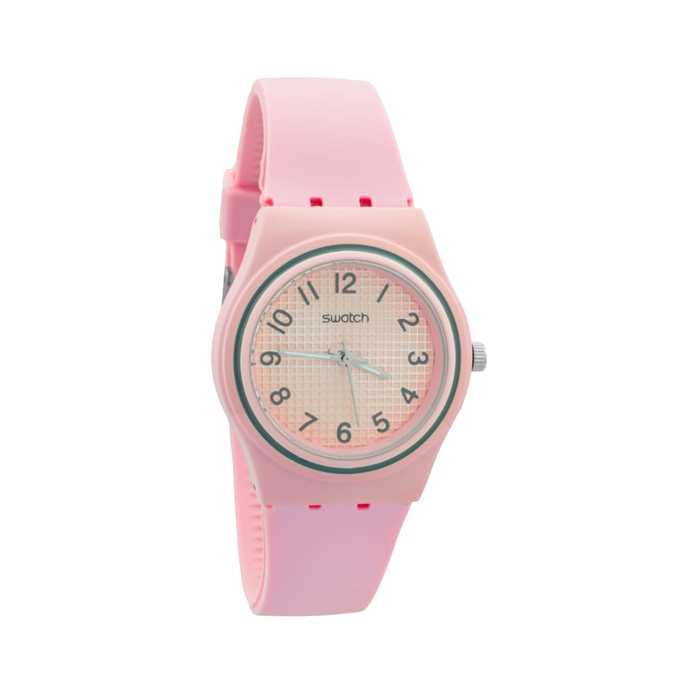 ساعت مچی اسپرت برند Swatch با رنگ صورتی