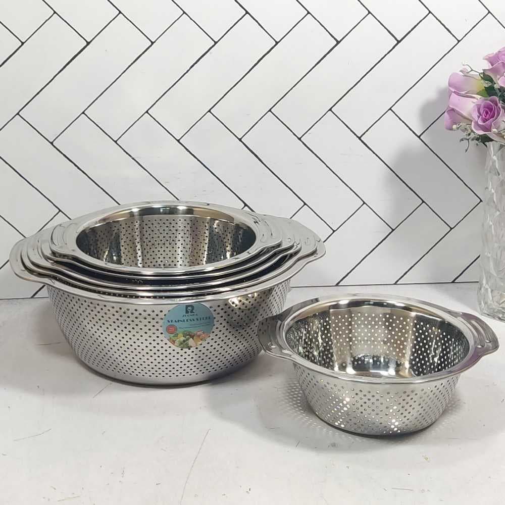 سرویس آبکش 6 پارچه دسته دار استیل ZB-1507 با جعبه زومبا (1) ارسال نیمه رایگان