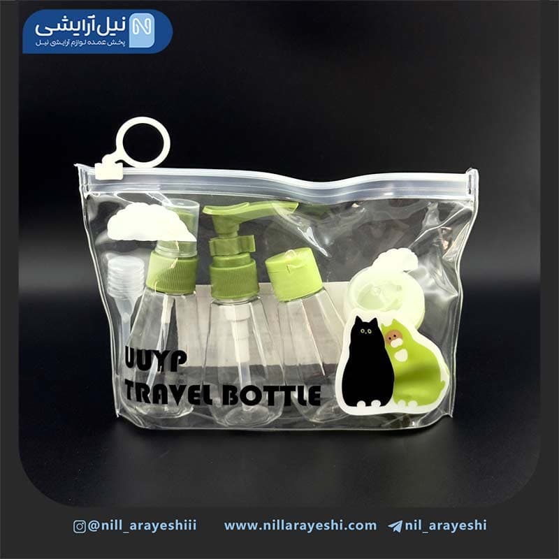 ست مسافرتی هفت تیکه کاور زیپی یو یو وای پی کد Yp – E96 — تصویر ۳