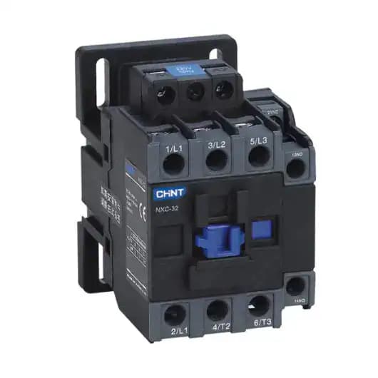 کنتاکتور 32 آمپر، 15 کیلووات، بوبین VAC 220 مدل 32-NXC چانت