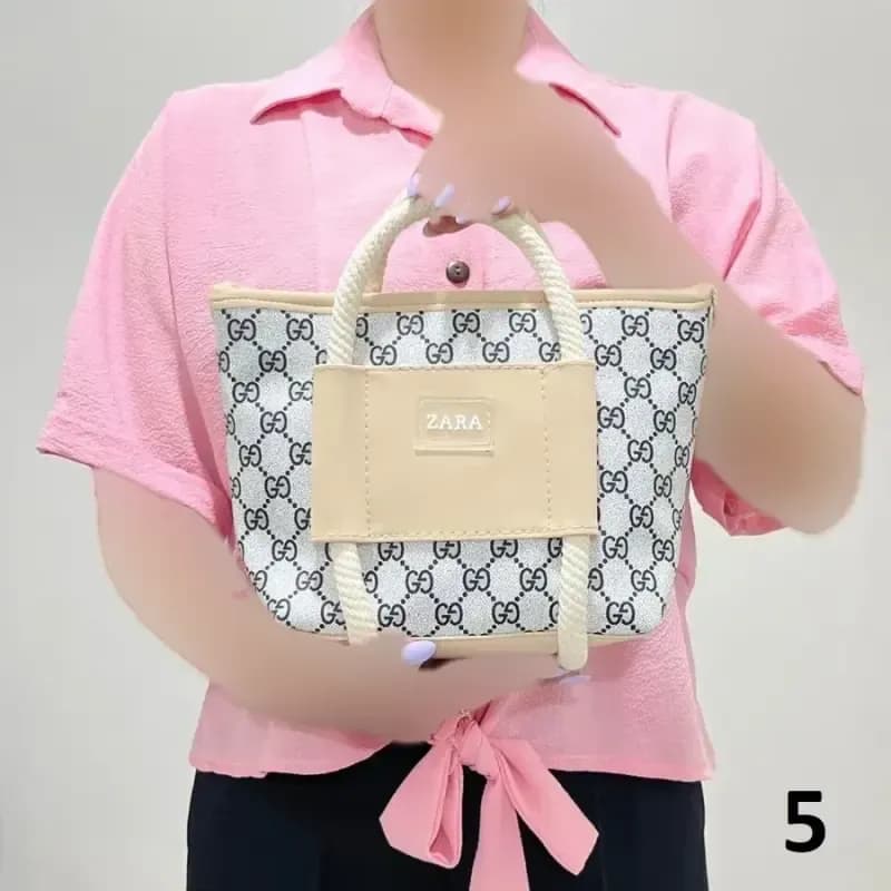 کیف دستی و دوشی زنانه چرم مصنوعی کد 1384 — تصویر ۱۲