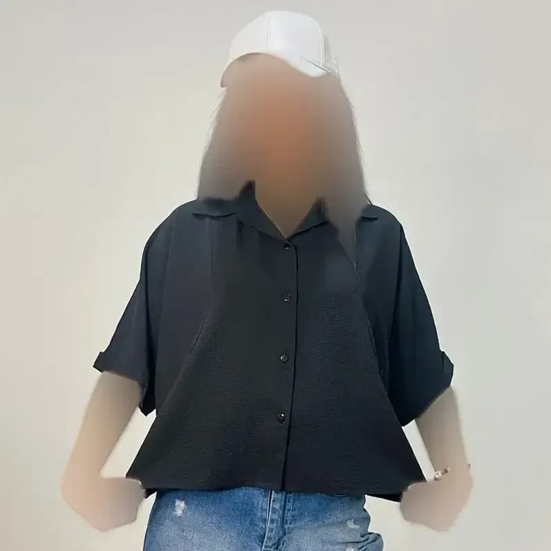 شومیز زنانه آستین کیمونو جنس ینزی خنک تابستانی رنگبندی پاستیلی — تصویر ۹