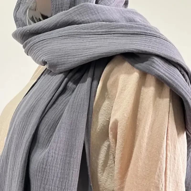 شال نخی زنانه کد 1366 ابعاد 70 در 184 سانتیمتر — تصویر ۱۰