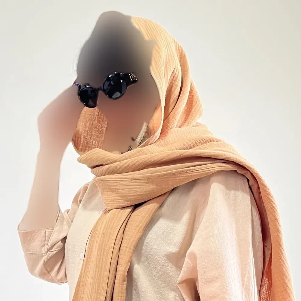 شال نخی زنانه کد 1366 ابعاد 70 در 184 سانتیمتر — تصویر ۴