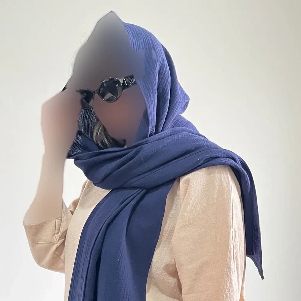 شال نخی زنانه کد 1366 ابعاد 70 در 184 سانتیمتر — تصویر ۶